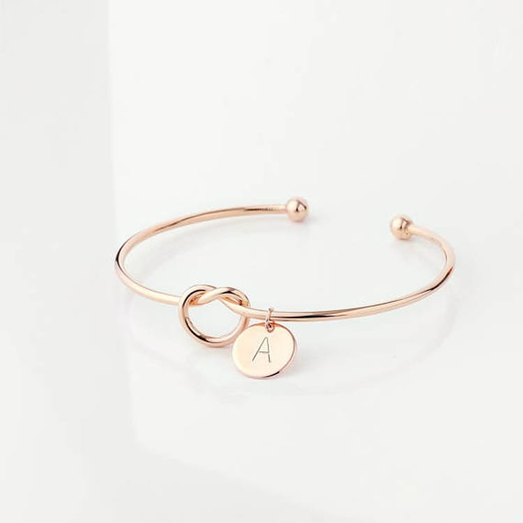 Initial Love Knot Bracelet