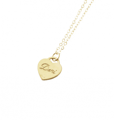 THE HAND ENGRAVED HEART PENDANT NECKLACE
